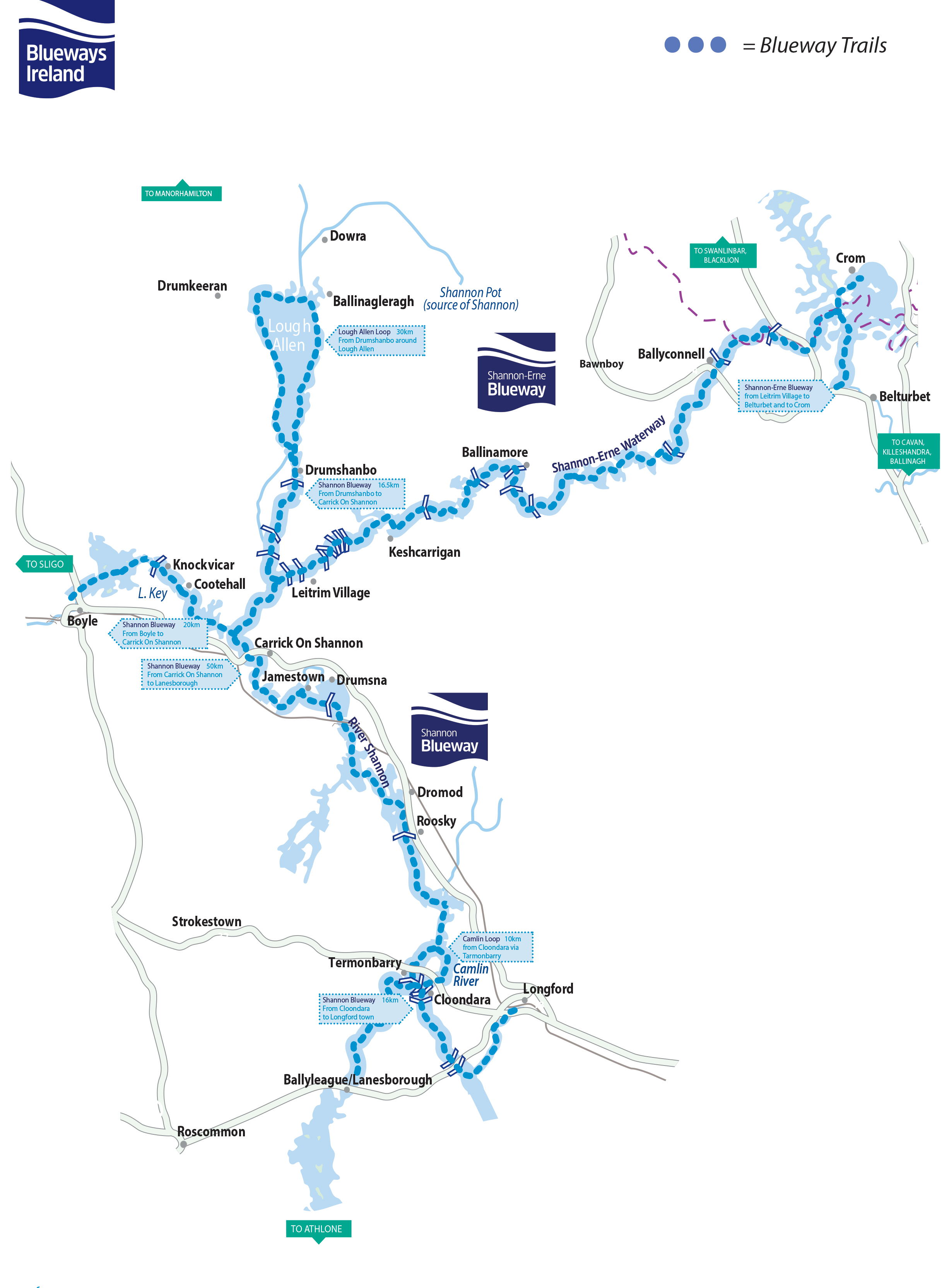 shannon river cruise map